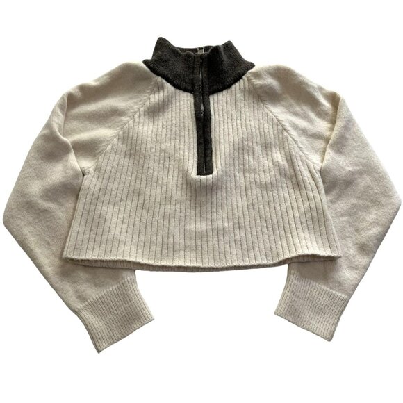 Lovers & Friends Talin Zip Sweater in Cream - Picture 1 of 5
